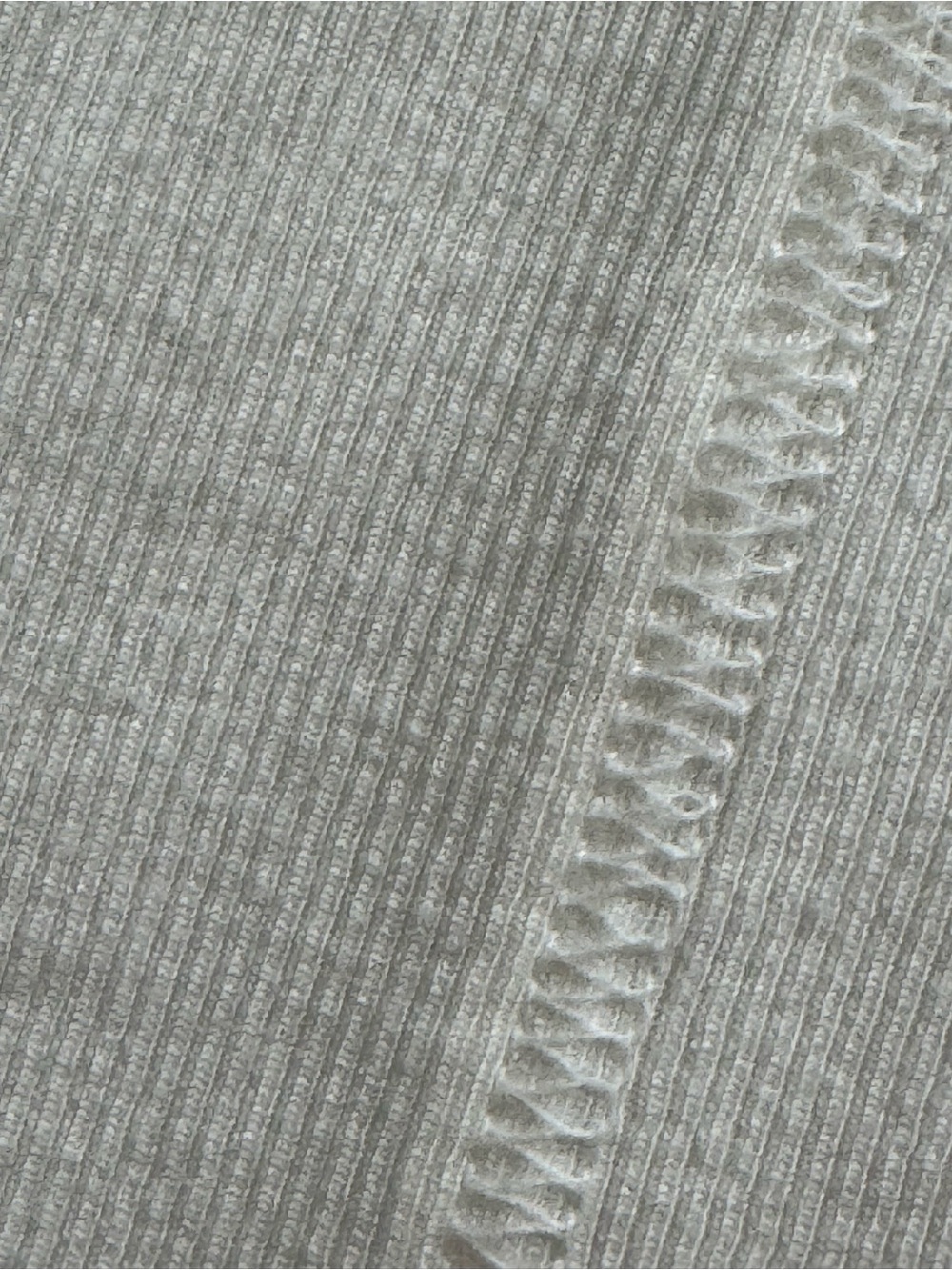 Frame Denim Cream Ribbed Scoop Tank - Picture 6 of 8